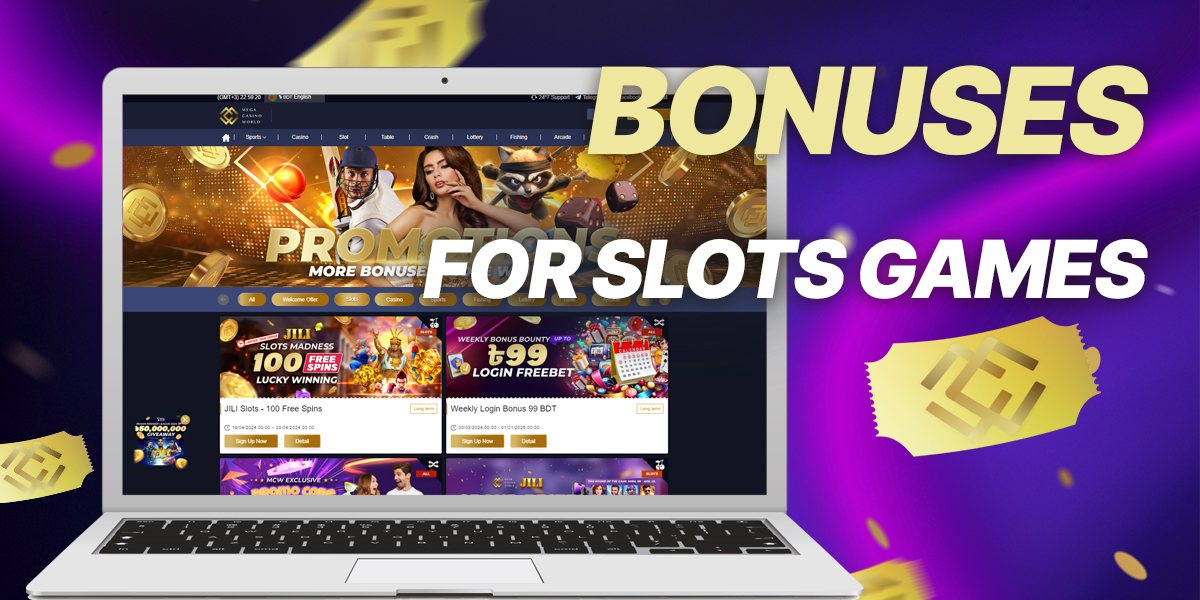 Bonuses and promotions for MCW slots for Bengali users 2024