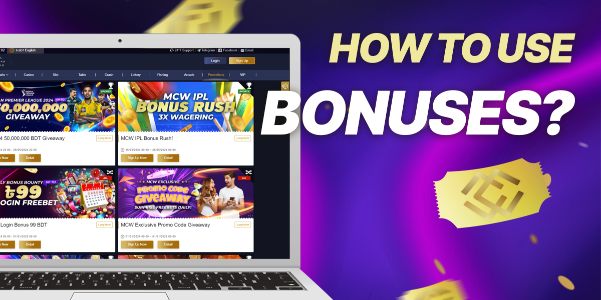 How MCW casino users can use bonuses