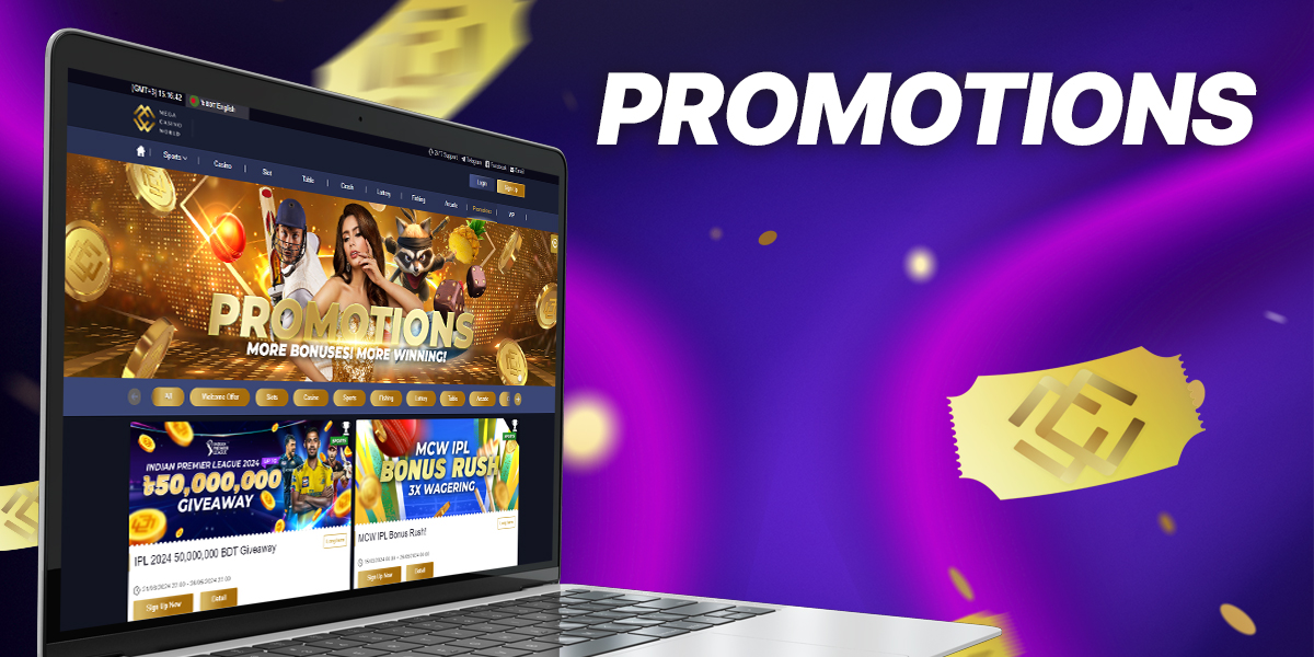 Description of promotional and bonus offers of MCW online casino 