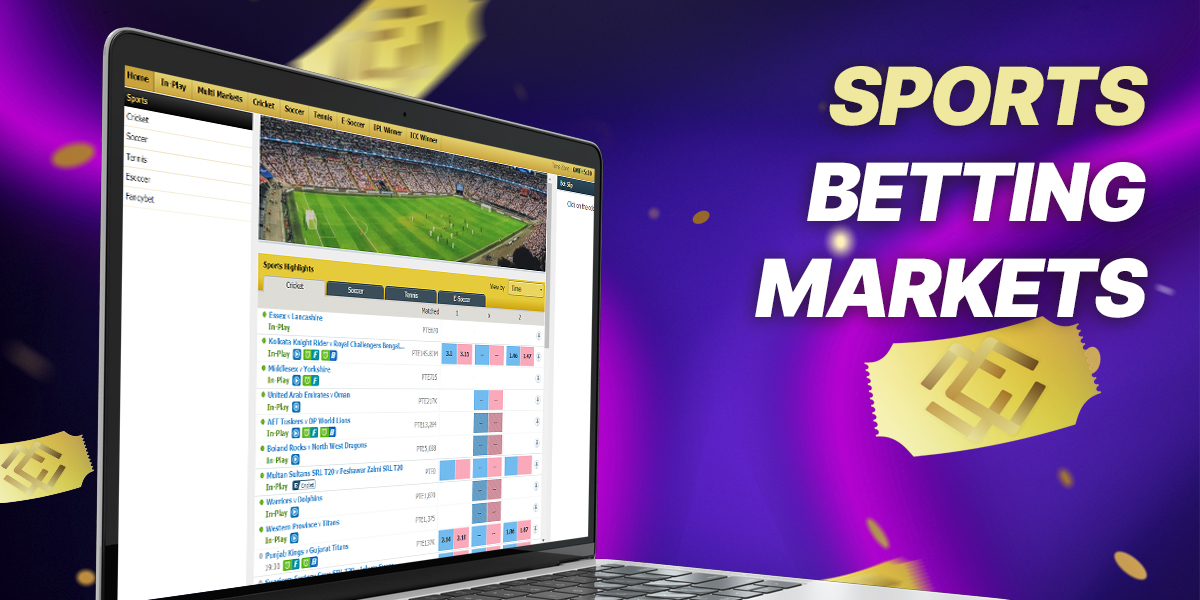 Sports Betting Markets available at MCW Bangladesh